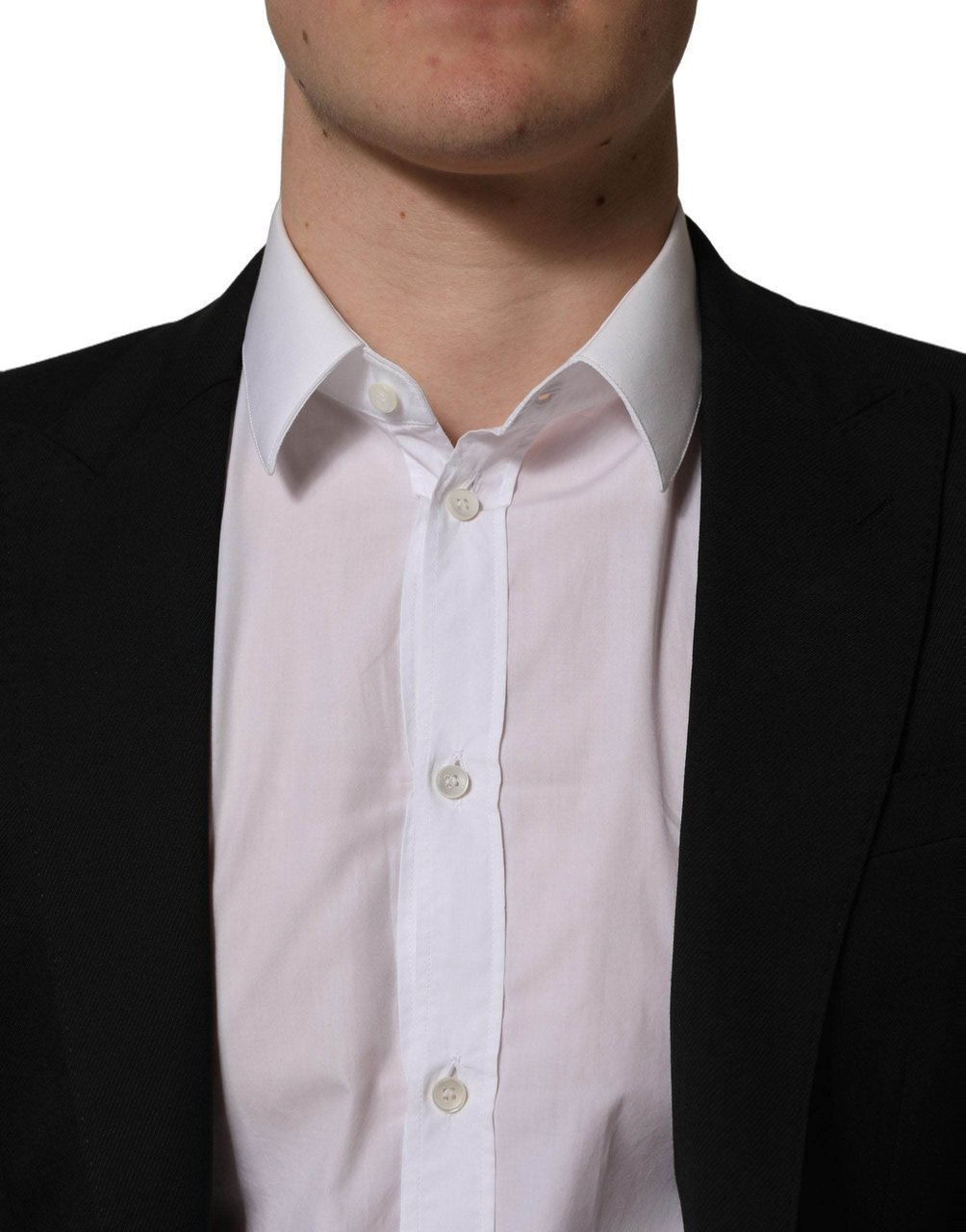 Dolce & Gabbana Black Polyester Single Breasted Blazer Jacket Zwart