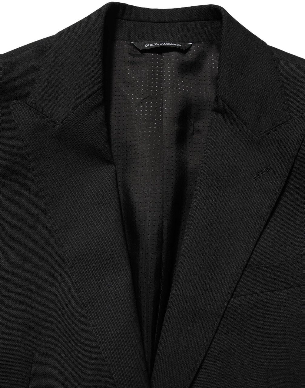 Dolce & Gabbana Black Polyester Single Breasted Blazer Jacket Zwart