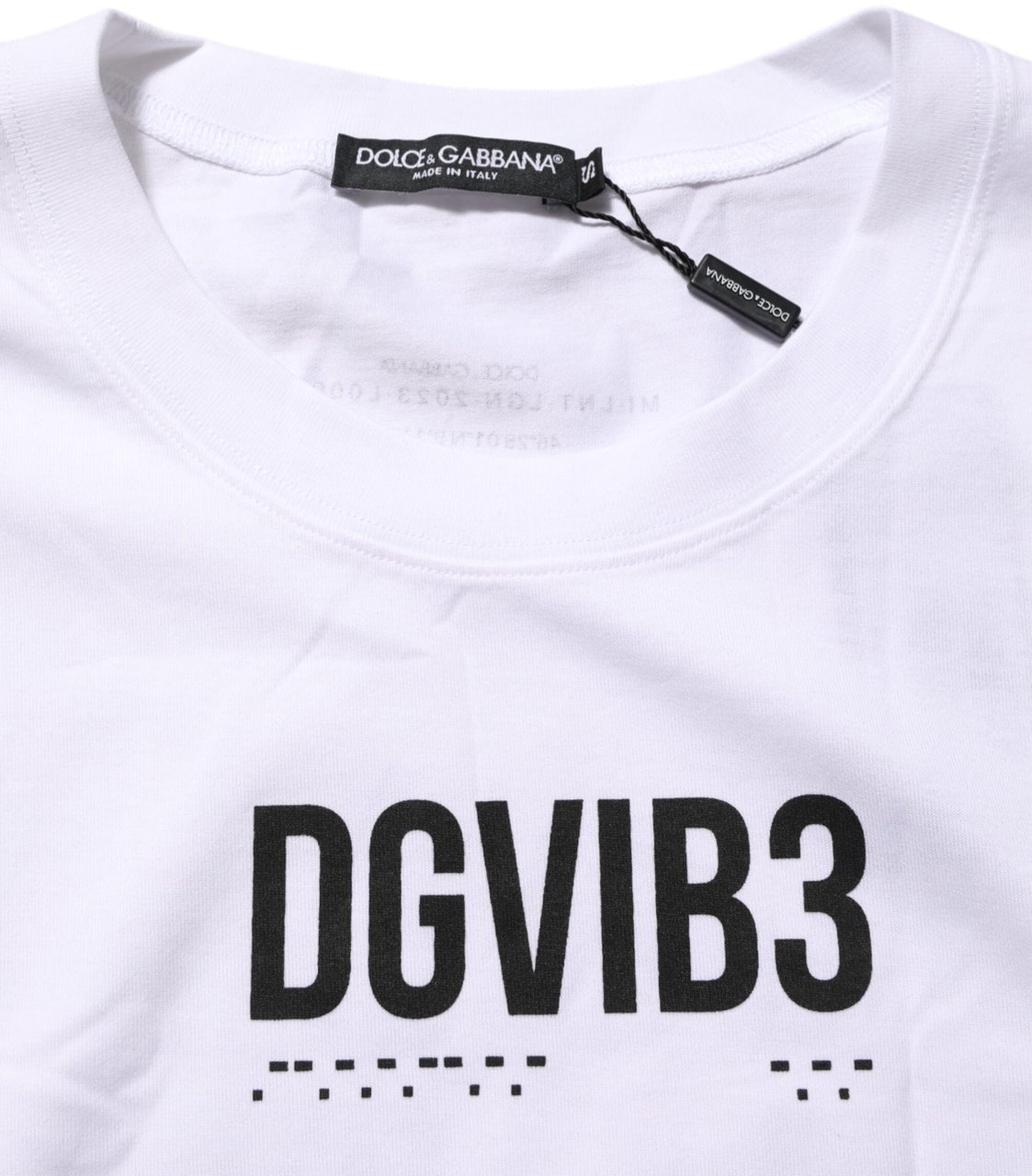 Dolce & Gabbana White Cotton Sleeveless Printed Tank T-shirt Wit