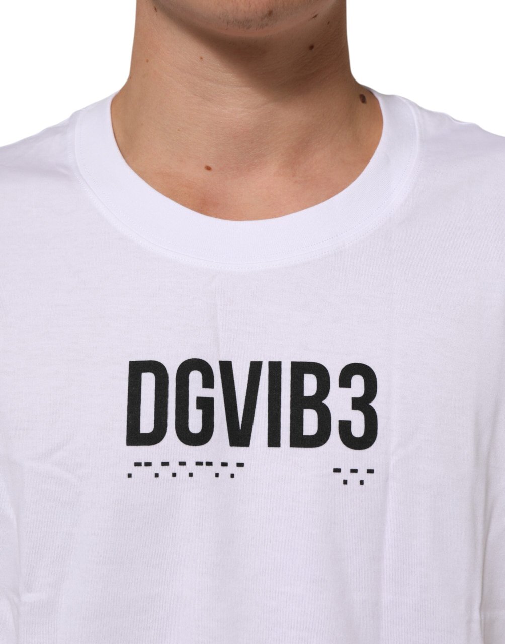 Dolce & Gabbana White Cotton Sleeveless Printed Tank T-shirt Wit