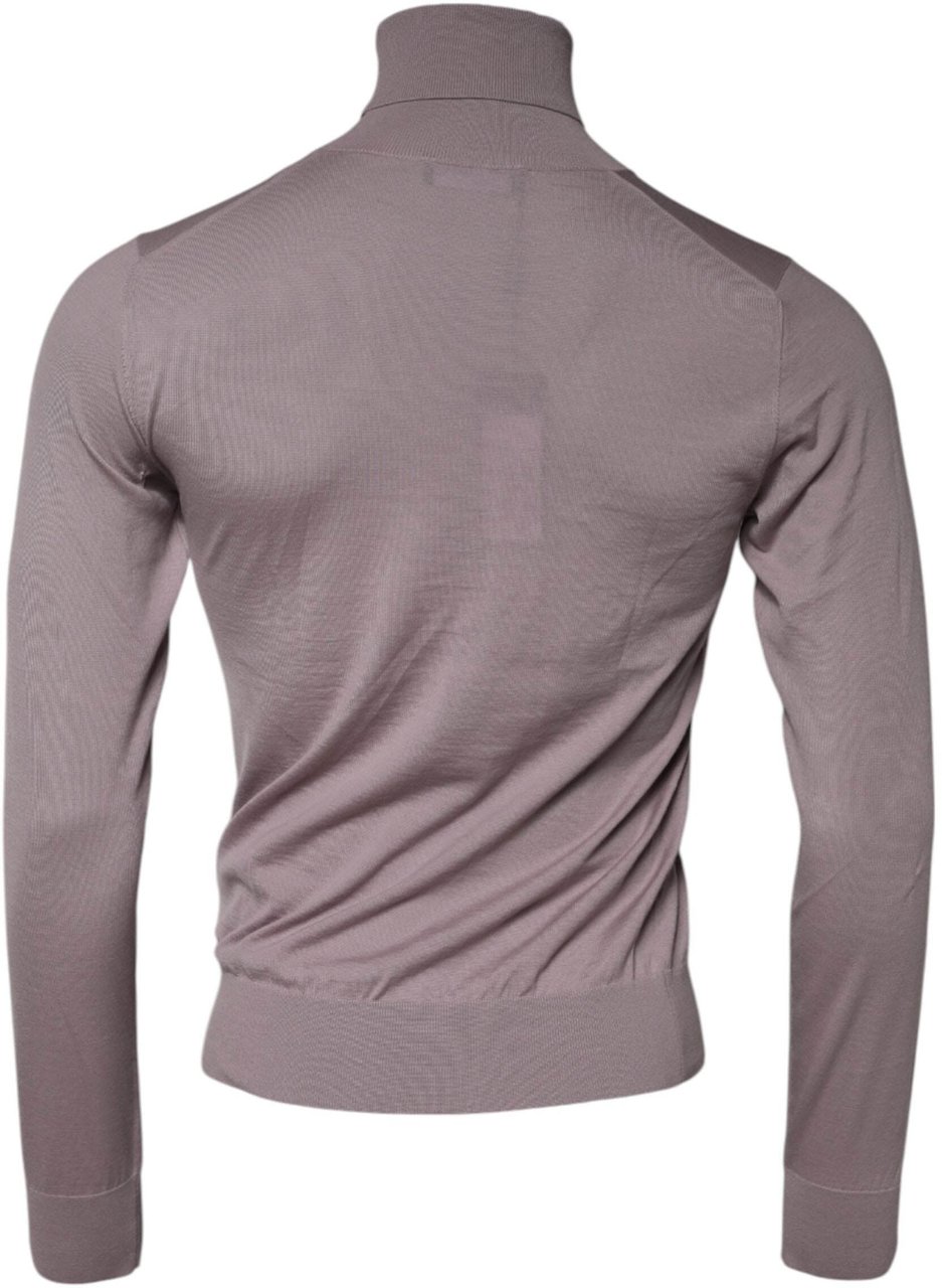 Dolce & Gabbana Brown Cashmere Knitted Men Pullover Sweater Bruin