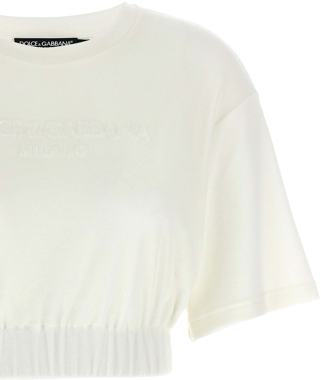 Dolce & Gabbana White Cotton T-Shirt Wit