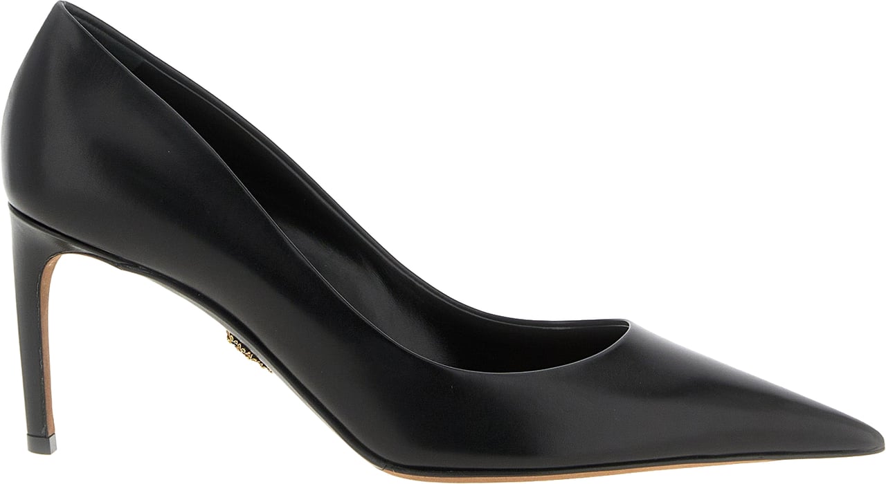 Dolce & Gabbana Black Calfskin High Heel Pumps Zwart