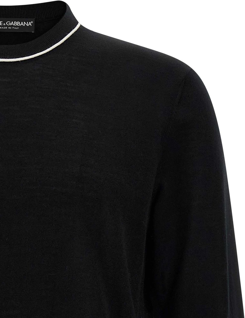 Dolce & Gabbana Black Marabou Cardigan Zwart