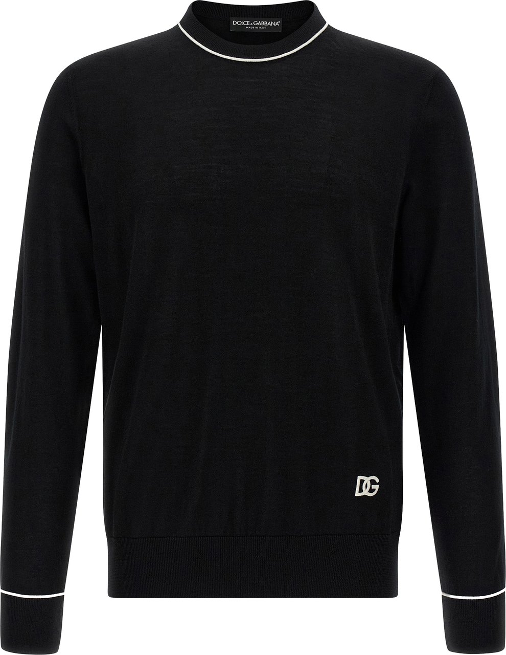 Dolce & Gabbana Black Marabou Cardigan Zwart