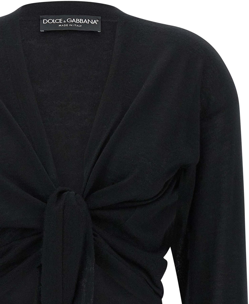 Dolce & Gabbana Black Cashmere Cardigan Zwart