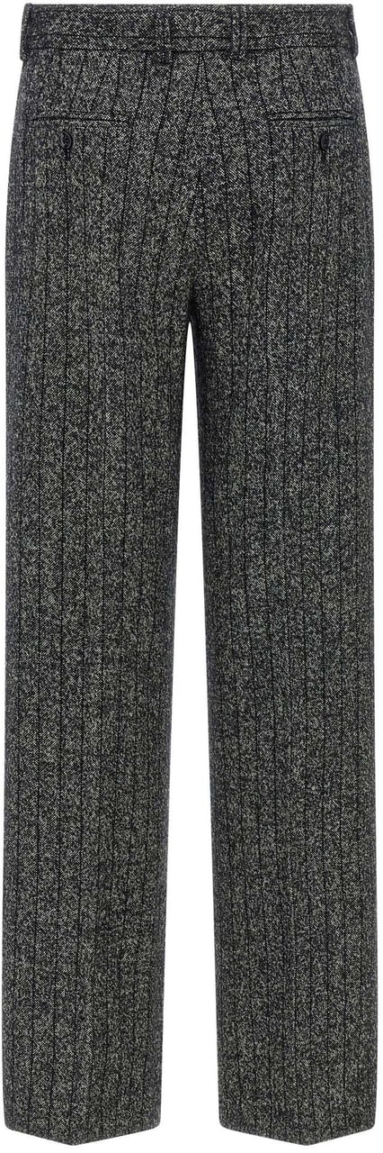 Dolce & Gabbana Bicolor Virgin Wool Casual Pants Divers