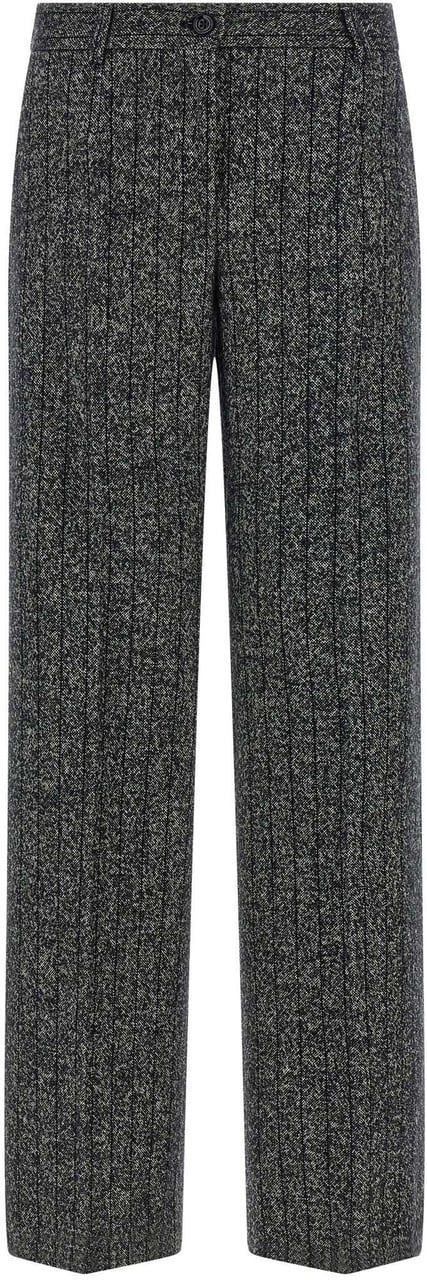 Dolce & Gabbana Bicolor Virgin Wool Casual Pants Divers