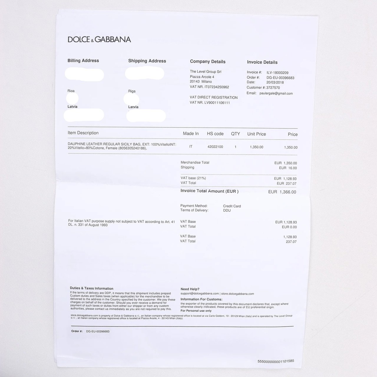 Dolce & Gabbana Sicily Dauphine Leather Handbag in Black Zwart