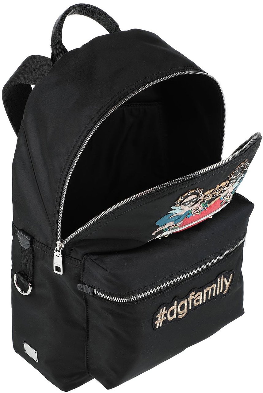 Dolce & Gabbana Dolce & Gabbana Family Patch Backpack Zwart