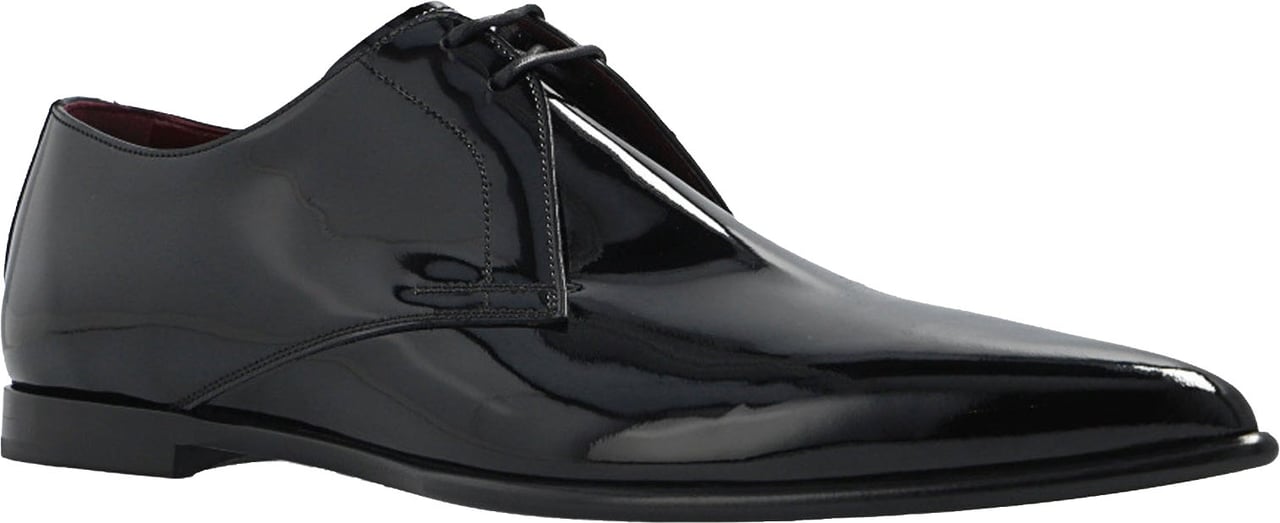 Dolce & Gabbana Dolce & Gabbana Achille Leather Derbies Zwart