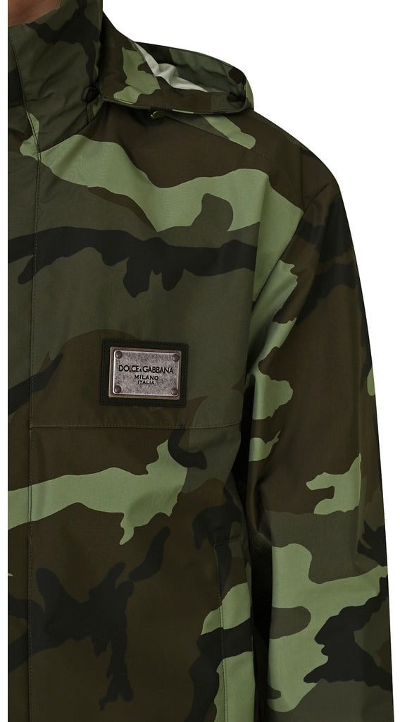 Dolce & Gabbana Jacket Antipioggia Camouflage Divers