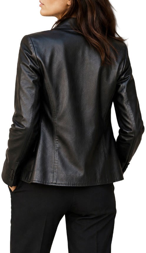 Dolce & Gabbana Jacket Leather Zwart