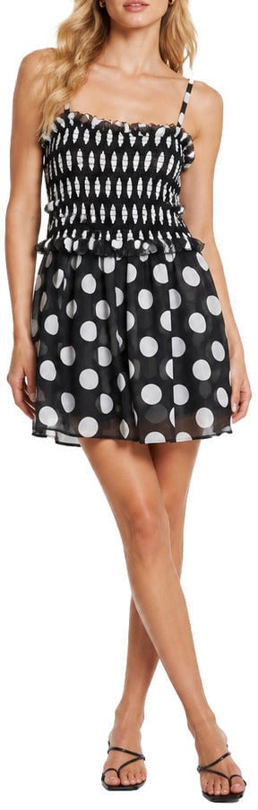 Dolce & Gabbana Dress Polka Dot Zwart