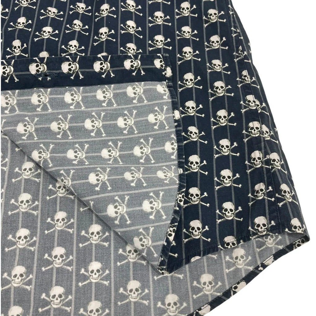 Dolce & Gabbana Shirt Stampa Teschi Blauw
