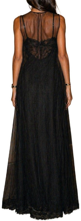 Dolce & Gabbana Dress Doppiato Black Zwart