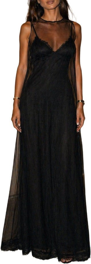 Dolce & Gabbana Dress Doppiato Black Zwart