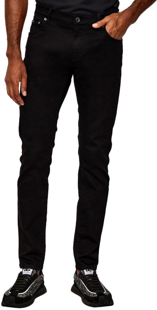 Dolce & Gabbana Jeans Slim Fit Black Zwart