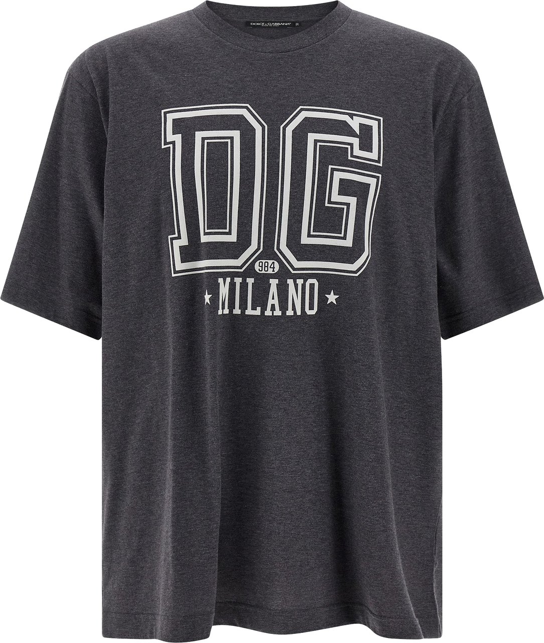 Dolce & Gabbana Gray Cotton T-Shirt Blauw