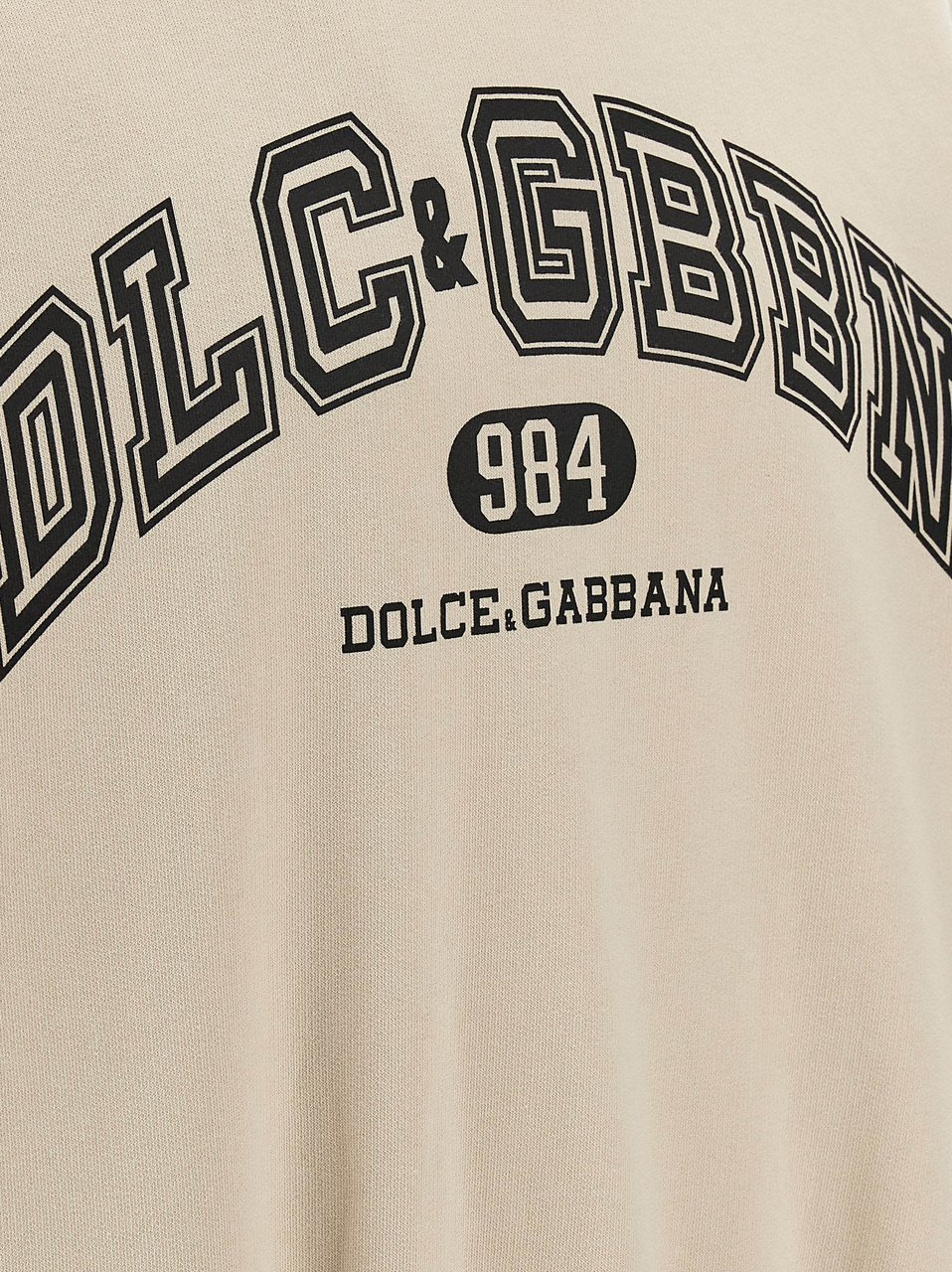 Dolce & Gabbana Beige Cotton Sweatshirt Beige