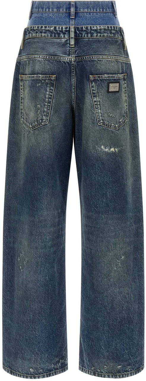 Dolce & Gabbana Blue Cotton Jeans Denim Blauw