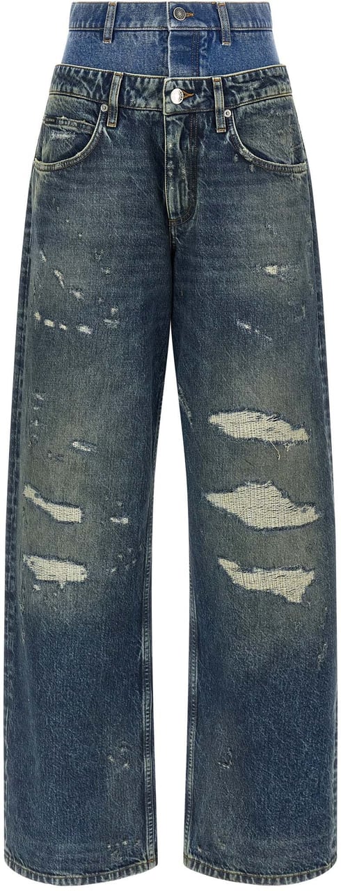 Dolce & Gabbana Blue Cotton Jeans Denim Blauw