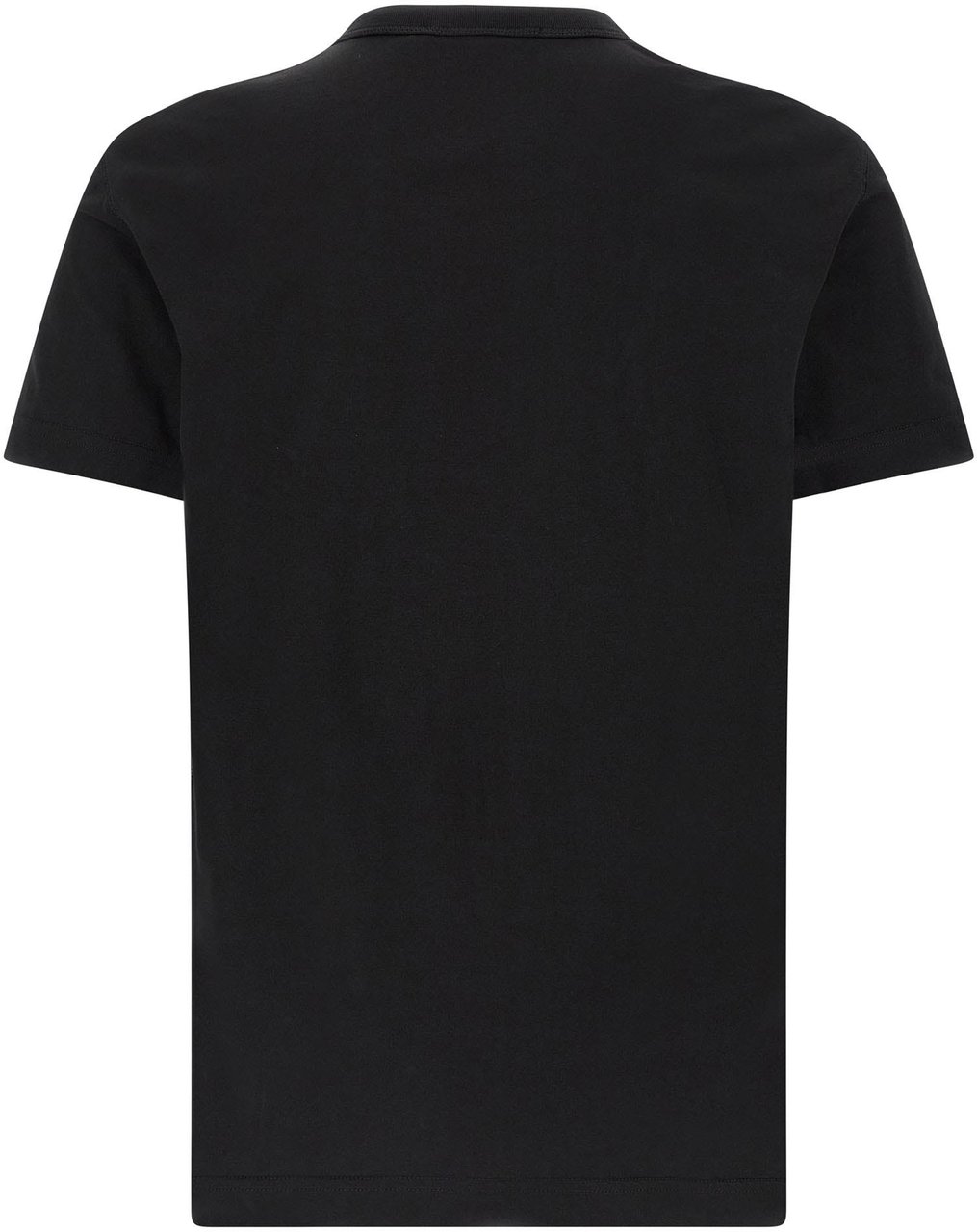 Dolce & Gabbana Black Cotton T-Shirt Zwart