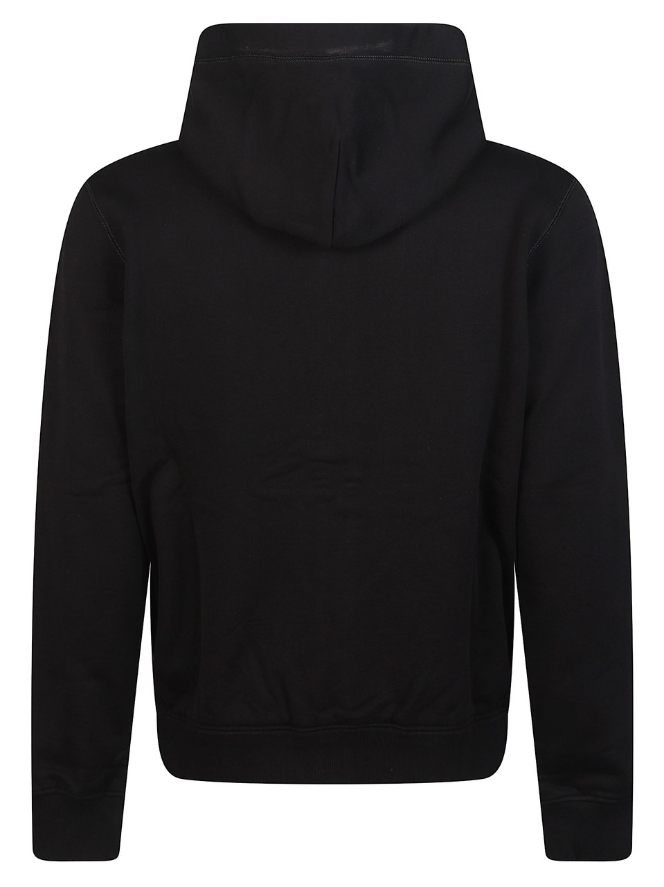Dolce & Gabbana Black Minimalist Zippered Hoodie Zwart