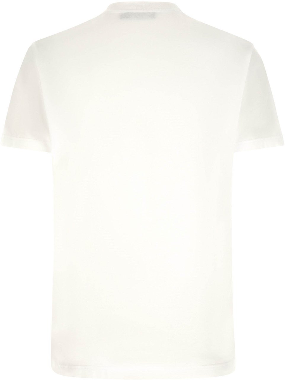Dolce & Gabbana White Cotton T-Shirt Zwart