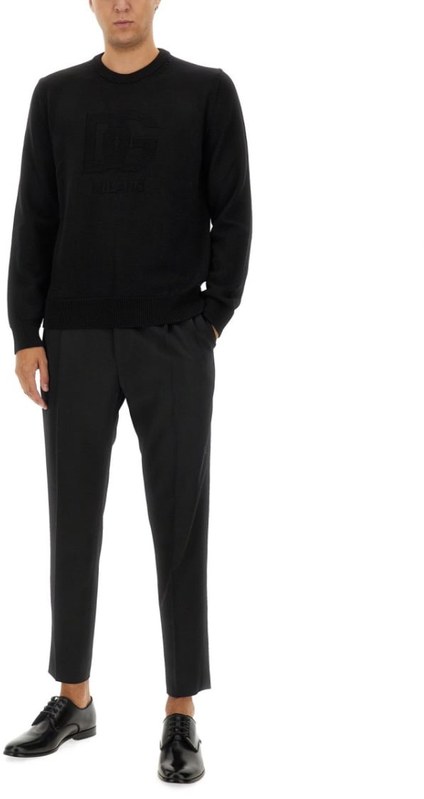 Dolce & Gabbana Wool Jersey. Zwart