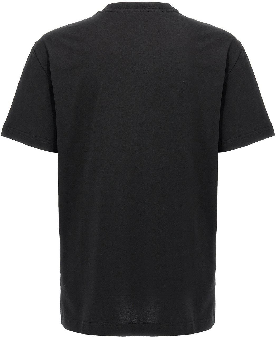 Dolce & Gabbana Black Cotton T-Shirt Zwart