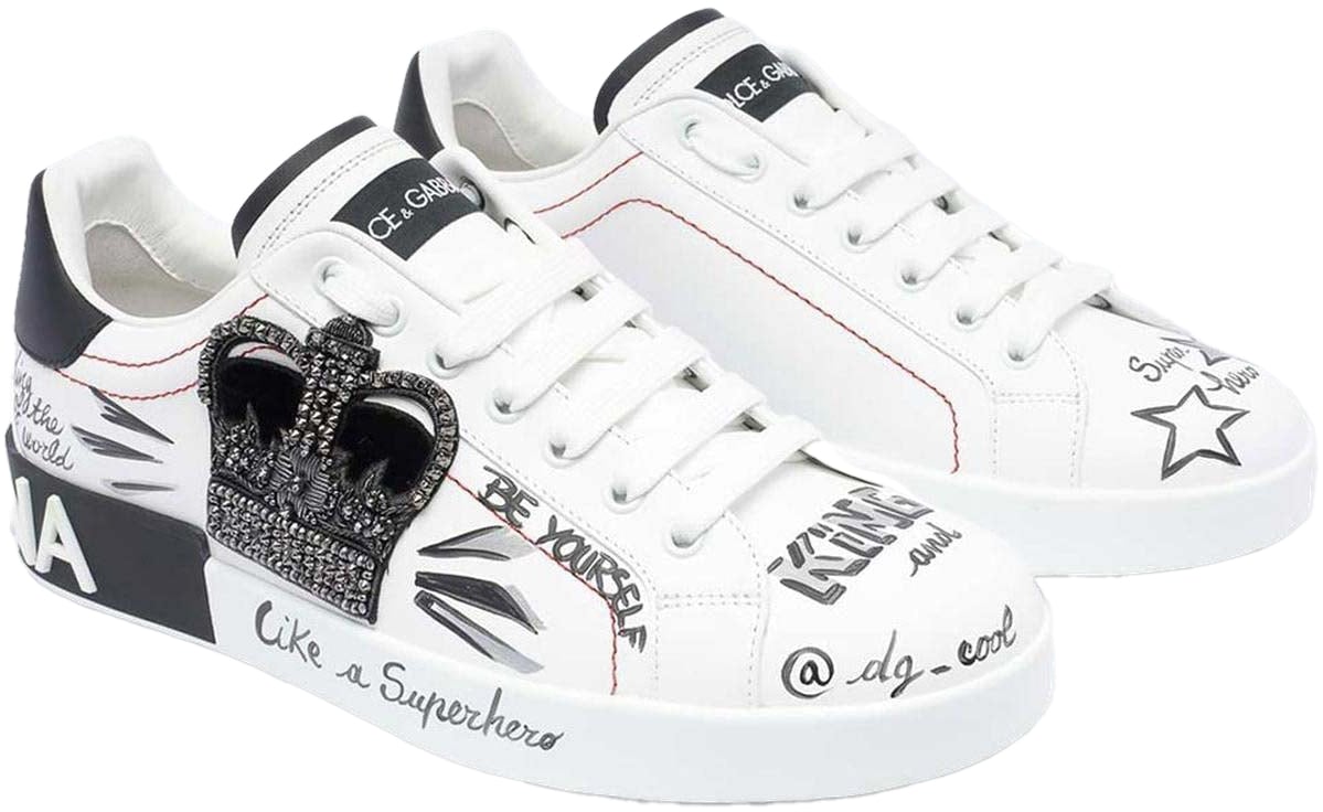 Dolce & Gabbana Dolce&Gabbana Heren Portofino Sneaker Wit Wit