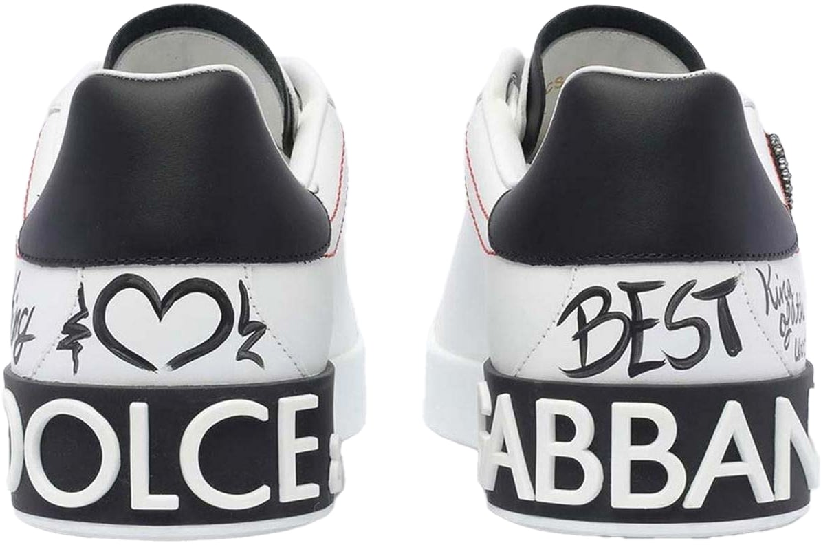Dolce & Gabbana Dolce&Gabbana Heren Portofino Sneaker Wit Wit