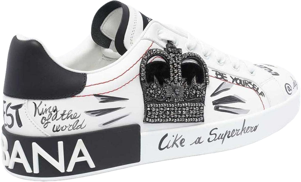 Dolce & Gabbana Dolce&Gabbana Heren Portofino Sneaker Wit Wit
