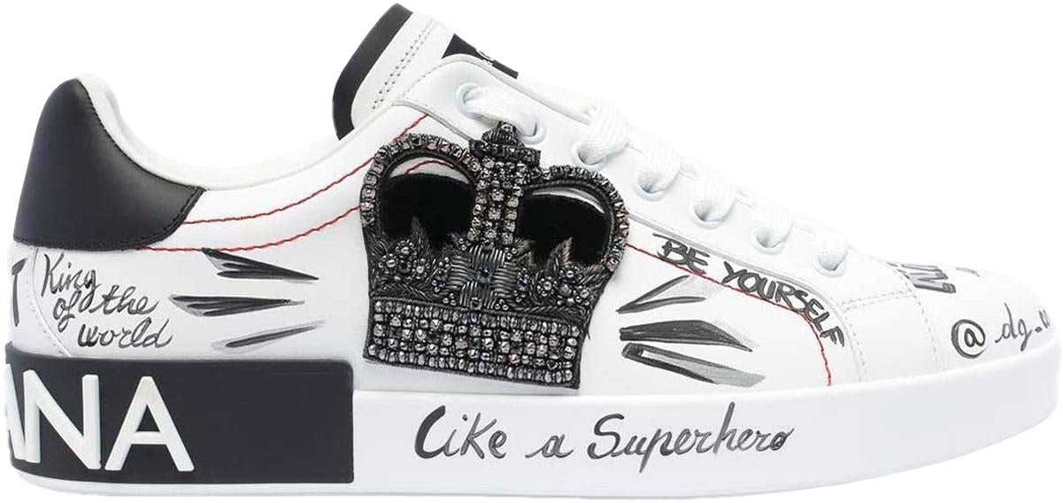 Dolce & Gabbana Dolce&Gabbana Heren Portofino Sneaker Wit Wit