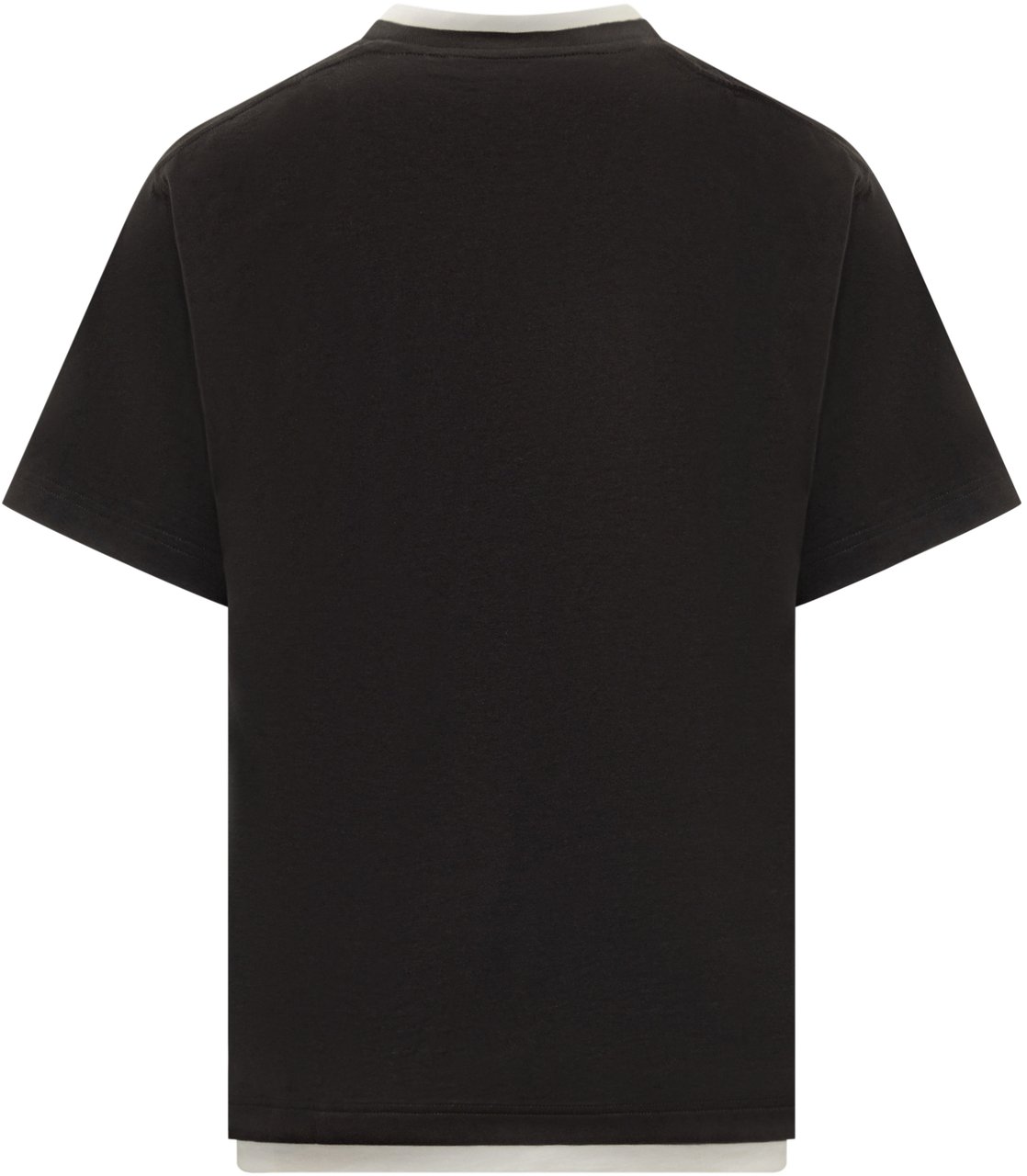 Dolce & Gabbana T-Shirt Nera Logo Ricamato Uomo Zwart