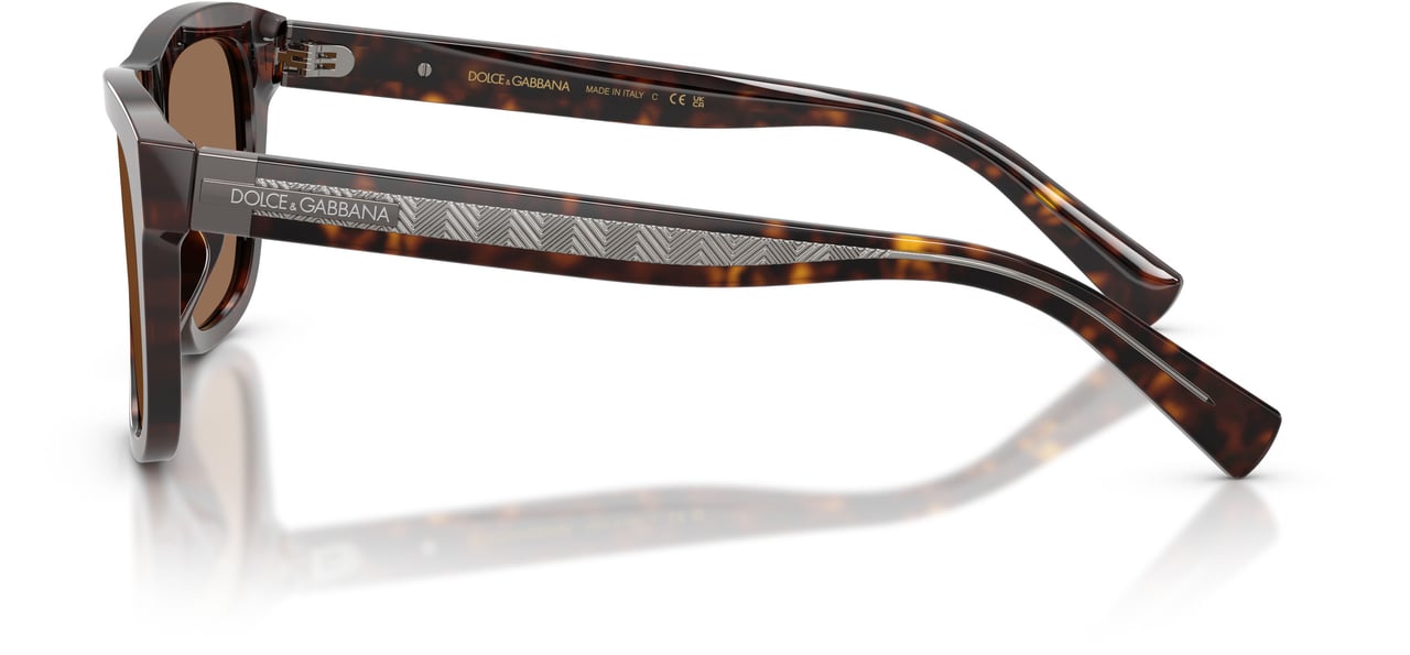 Dolce & Gabbana 0dg4545 Rectangular Tortoiseshell Sunglasses Bruin