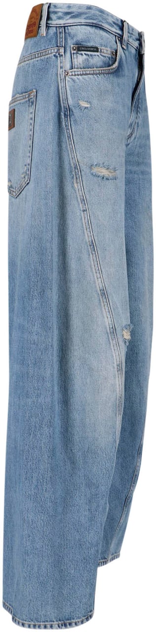 Dolce & Gabbana Classic Straight-Leg Jeans with Mid-Rise Design Blauw