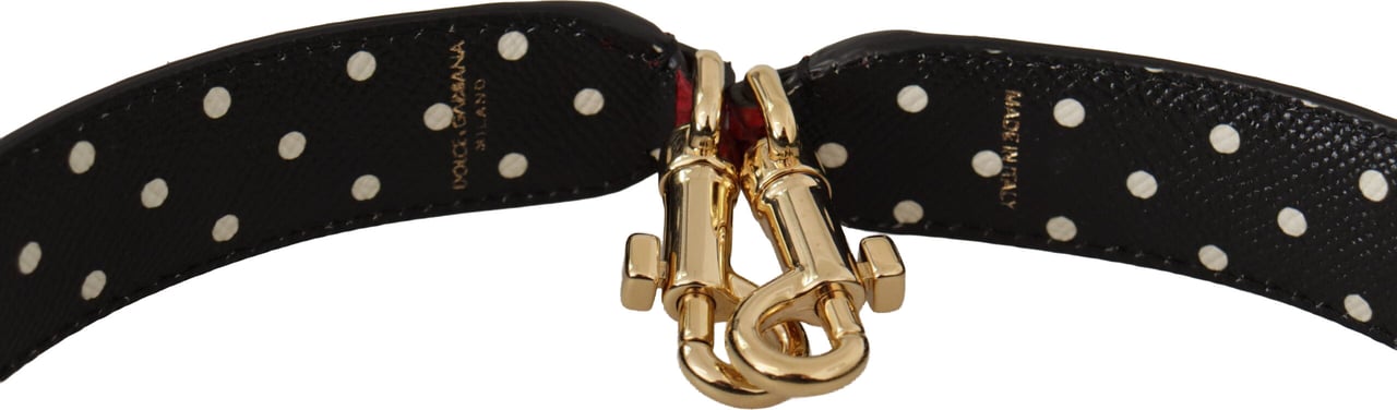 Dolce & Gabbana Red Exotic Leather Crystals Bag Shoulder Strap Rood