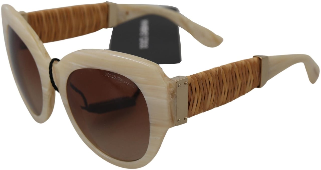 Dolce & Gabbana Beige Acetate Full Rim Brown Lense DG4294 Sunglasses Beige