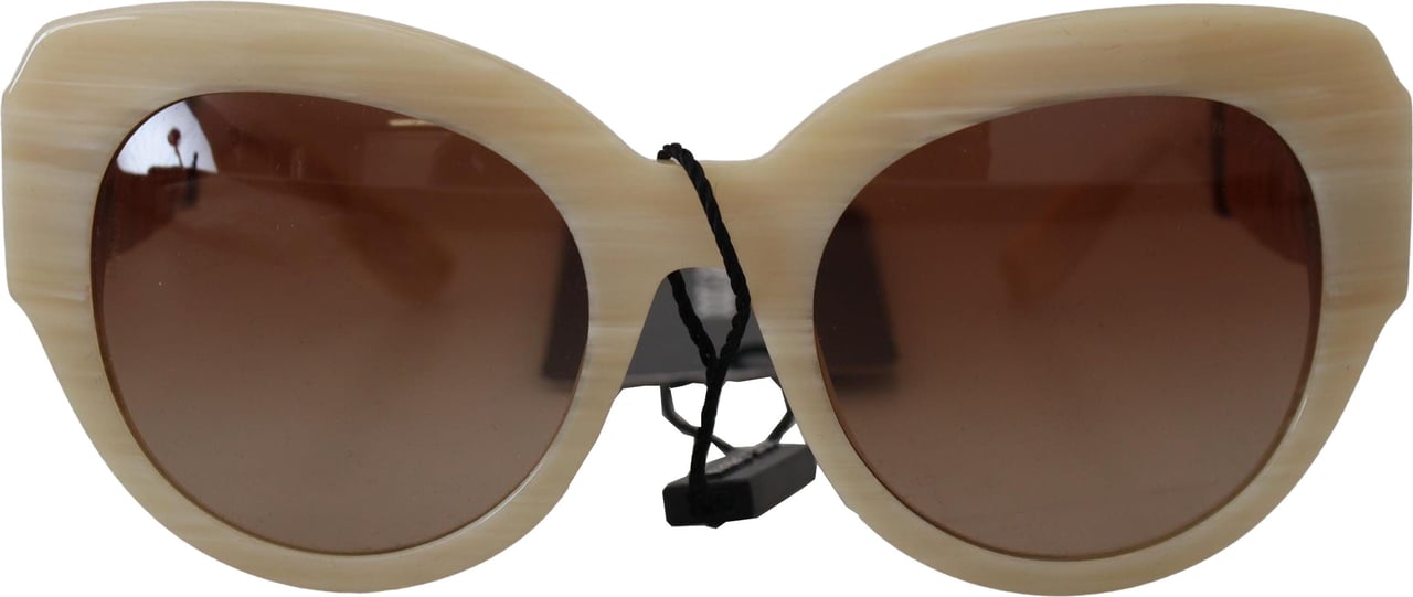 Dolce & Gabbana Beige Acetate Full Rim Brown Lense DG4294 Sunglasses Beige