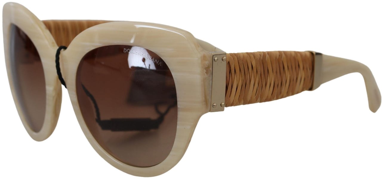Dolce & Gabbana Beige Acetate Full Rim Brown Lense DG4294 Sunglasses Beige