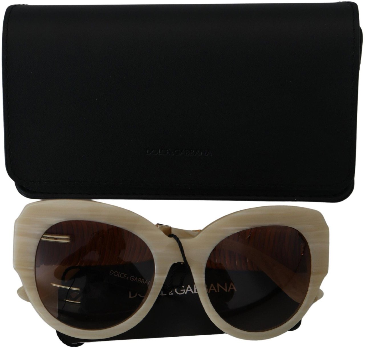 Dolce & Gabbana Beige Acetate Full Rim Brown Lense DG4294 Sunglasses Beige