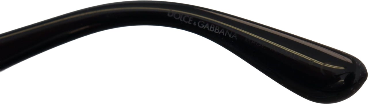 Dolce & Gabbana Black Gold Sequin Butterfly Polarized DG4326 Sunglasses Goud
