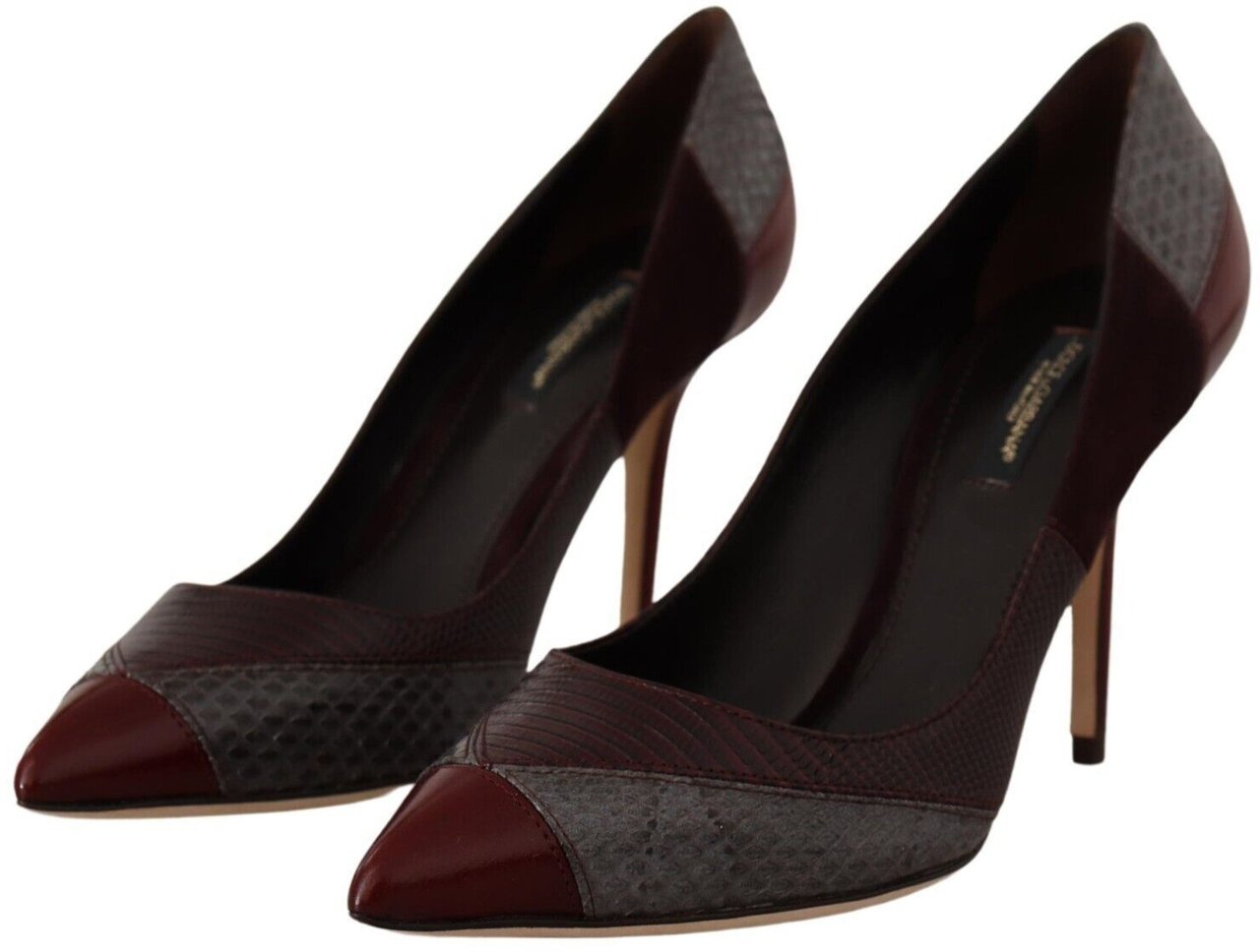 Dolce & Gabbana Multicolor Exotic Leather Heels Pumps Shoes Divers