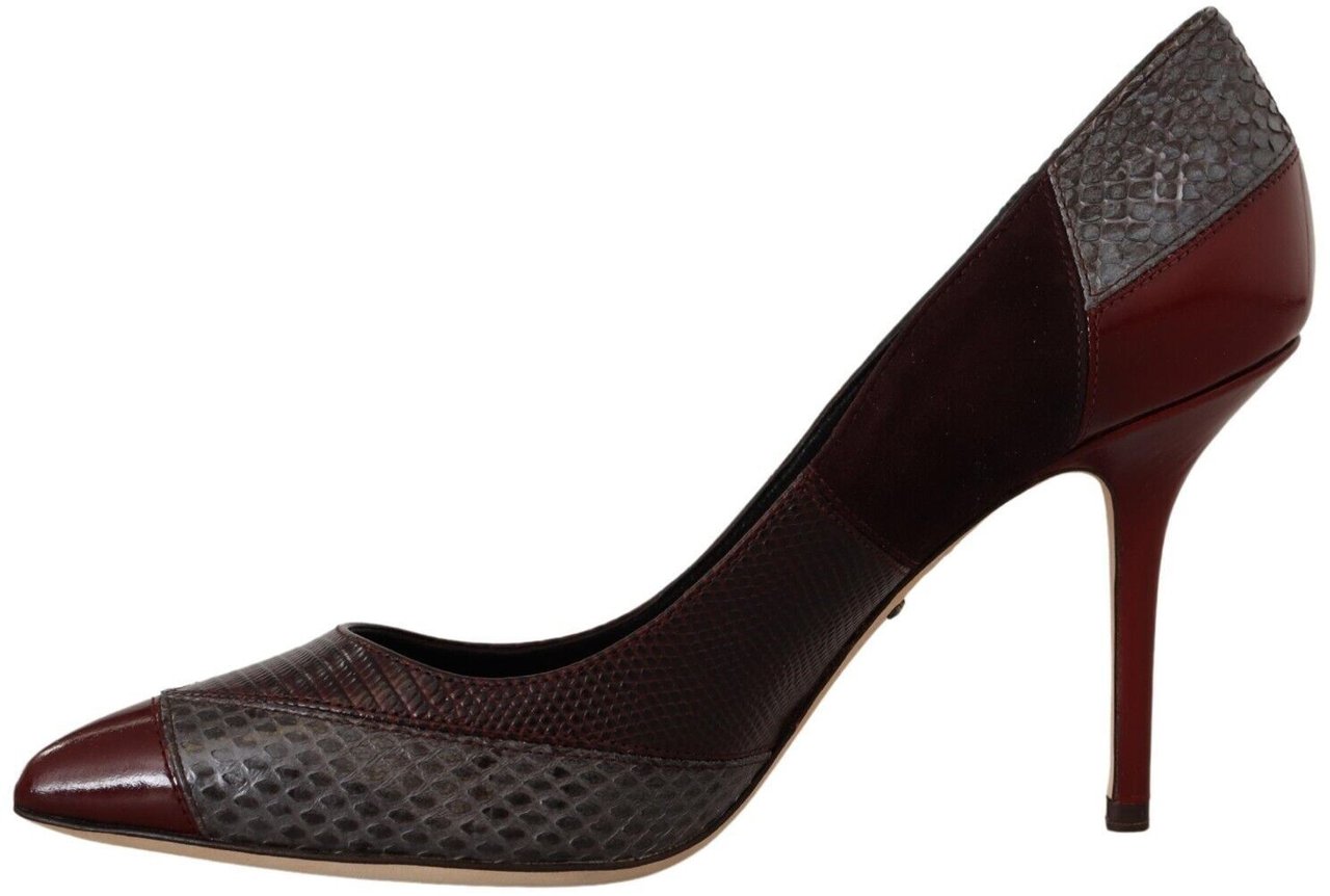 Dolce & Gabbana Multicolor Exotic Leather Heels Pumps Shoes Divers