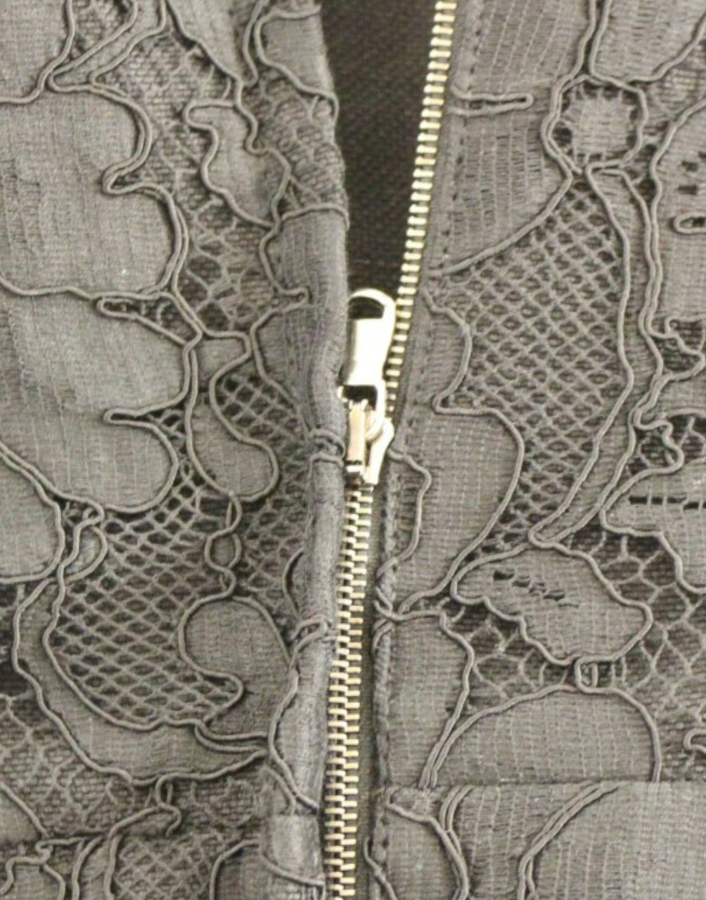 Dolce & Gabbana Black floral lace sicily runway dress Zwart