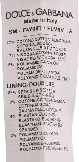 Dolce & Gabbana Black Floral Cutout Lace A-Line Skirt Zwart