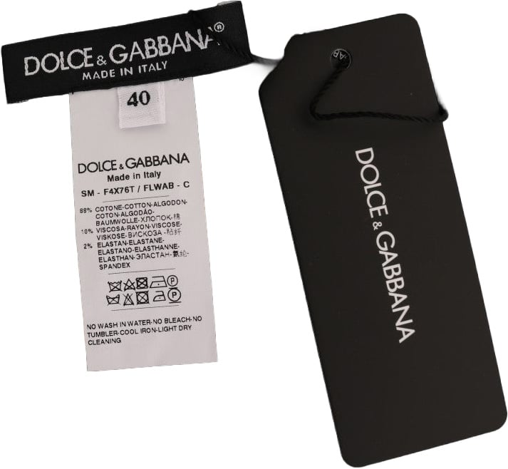Dolce & Gabbana Dark Green Baroque Velvet Pencil Skirt Groen