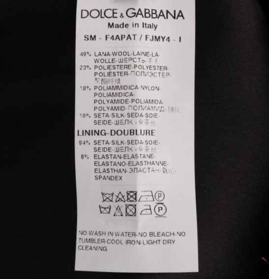 Dolce & Gabbana Gold Black Short Mini Skirt Goud